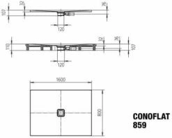 Kaldewei Douche Conoflat 467500010001 80 X 160 Cm, Blanc -Fournitures De Salle De Bain Soldes Kaldewei douche Conoflat 467500010001 80 x 160 cm blanc 6