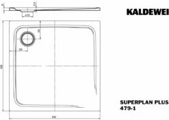 Kaldewei Douche Kaldewei Plus 470400013001 479-1, 100 X 100 Cm, Effet Perle Blanc -Fournitures De Salle De Bain Soldes Kaldewei douche Kaldewei Plus 470400013001 479 1 100 x 100 cm effet perle blanc 6