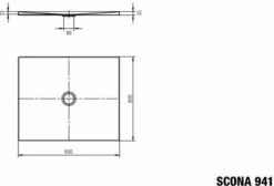 Kaldewei Douche Scona 494100013001 80x90x2,3cm, Effet Perlant, Blanc -Fournitures De Salle De Bain Soldes Kaldewei douche Scona 494100013001 80x90x23cm effet perlant blanc 4