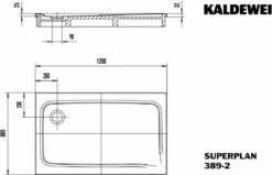 Kaldewei Douche Superplan 447348040001 389-2, 80 X 120 X 2,5 Cm, Avec Support, Blanc -Fournitures De Salle De Bain Soldes Kaldewei douche Superplan 447348040001 389 2 80 x 120 x 25 cm avec support blanc 6