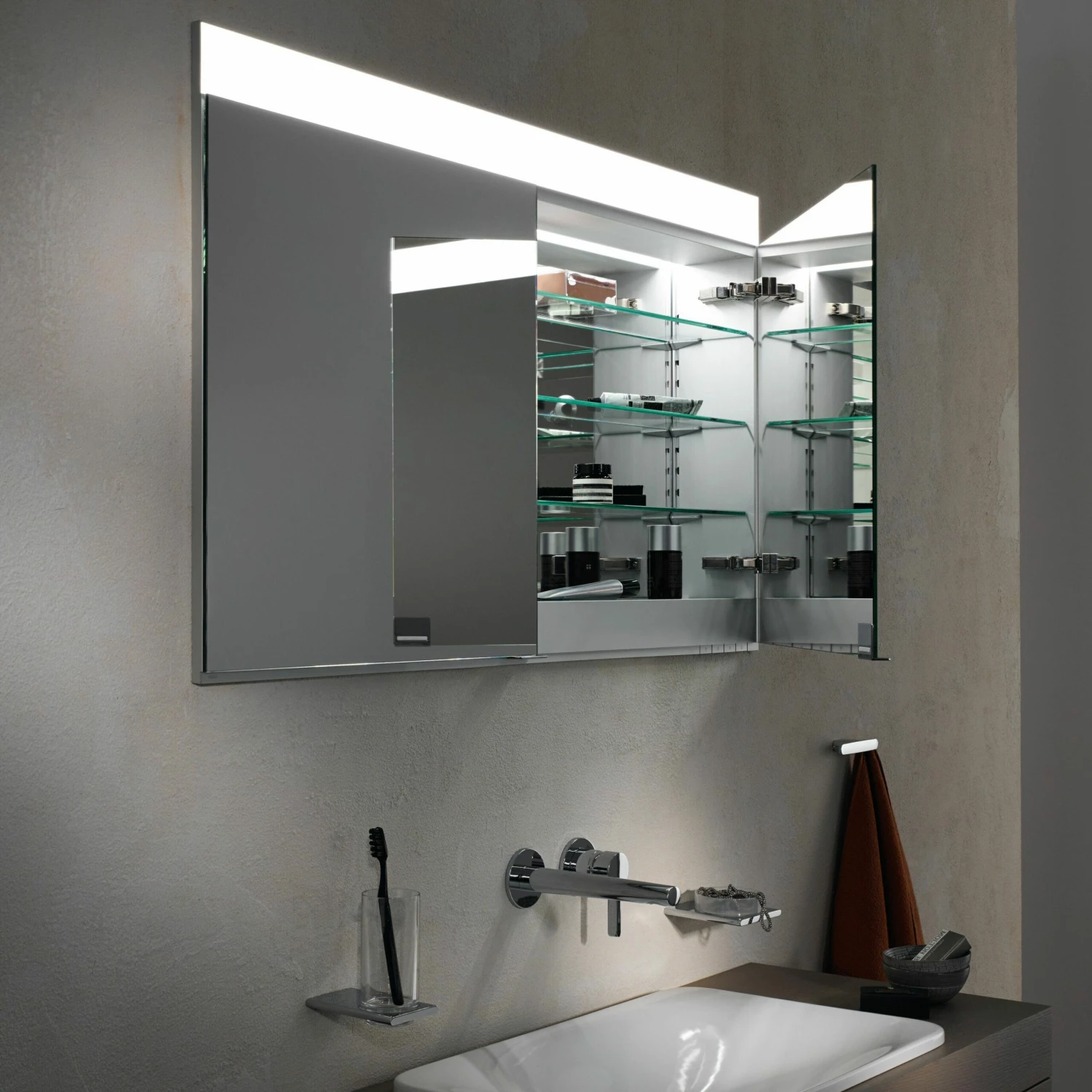 Keuco Edition 400 Armoire De Toilette, 21541171301, 710x650x154mm, Mur, Avec Chauffage De Miroir 6 Keuco Edition 400 Armoire De Toilette, 21541171301, 710x650x154mm, Mur, Avec Chauffage De Miroir – Image 4