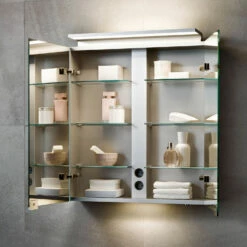 Keuco Royal L1 Armoire De Toilette 13603171301 Argent Anodisé, 800x742x150 Mm -Fournitures De Salle De Bain Soldes Keuco Royal L1 armoire de toilette 13603171301 argent anodise 800x742x150 mm 4