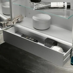 Keuco Royal L1 Armoire De Toilette 13603171302 Teinté Argent-anodisé, 800x742x150mm -Fournitures De Salle De Bain Soldes Keuco Royal L1 armoire de toilette 13603171302 teinte argent anodise 800x742x150mm 5