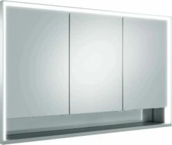 Keuco Royal Lumos Armoire à Miroir 14315171303 1200x735x165mm, 65 Watts, 3 Portes, Installation Murale
