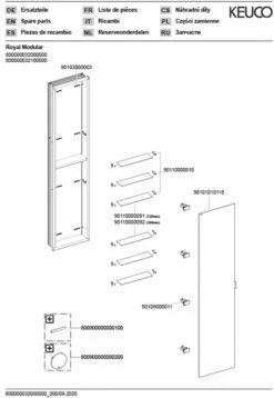 Keuco Royal Modular 2. 1930 800000032000000 350 X 1600 X 120 Mm, Sans Prise, Encastrement Mural, Gauche -Fournitures De Salle De Bain Soldes Keuco Royal Modular 2. 1930 800000032000000 350 x 1600 x 120 mm sans prise encastrement mural gauche 2