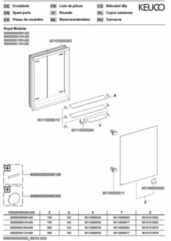 Keuco Royal Modular 2. 1930 800000060100100 600 X 700 X 160 Mm, 2000 , Encastrement Mural, Gauche -Fournitures De Salle De Bain Soldes Keuco Royal Modular 2. 1930 800000060100100 600 x 700 x 160 mm 2000 encastrement mural gauche 2