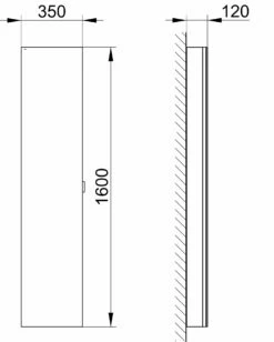 Keuco Royal Modular 2. 1930 800001032000000 350 X 1600 X 120 Mm, Sans Prise, Extension Murale, Gauche -Fournitures De Salle De Bain Soldes Keuco Royal Modular 2. 1930 800001032000000 350 x 1600 x 120 mm sans prise extension murale gauche 1