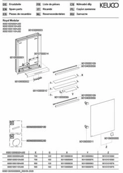 Keuco Royal Modular 2. 1930 800010050000000 500 X 700 X 120 Mm, Sans Prise, Mur 2000 , Match4 -porte, Beleuchtet , Gauche -Fournitures De Salle De Bain Soldes Keuco Royal Modular 2. 1930 800010050000000 500 x 700 x 120 mm sans prise mur 2000 match4 porte beleuchtet gauche 2