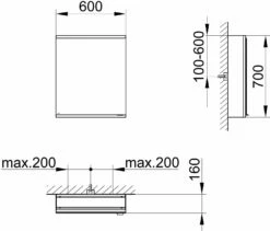 Keuco Royal Modular 2. 1930 800011060100100 600 X 700 X 160 Mm, Douille 2000 2000 Murale, Porte Match4, Beleuchtet , Gauche -Fournitures De Salle De Bain Soldes Keuco Royal Modular 2. 1930 800011060100100 600 x 700 x 160 mm douille 2000 2000 murale porte match4 beleuchtet gauche 1