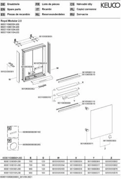 Keuco Royal Modular 2. 1930 800011060100100 600 X 700 X 160 Mm, Douille 2000 2000 Murale, Porte Match4, Beleuchtet , Gauche -Fournitures De Salle De Bain Soldes Keuco Royal Modular 2. 1930 800011060100100 600 x 700 x 160 mm douille 2000 2000 murale porte match4 beleuchtet gauche 2