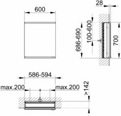 Keuco Royal Modular 2. 1930 800020060100100 600 X 700 X 160 Mm, Prise 2000 2000 , Porte Match3, Gauche, DALI -Fournitures De Salle De Bain Soldes Keuco Royal Modular 2. 1930 800020060100100 600 x 700 x 160 mm prise 2000 2000 porte match3 gauche DALI 1