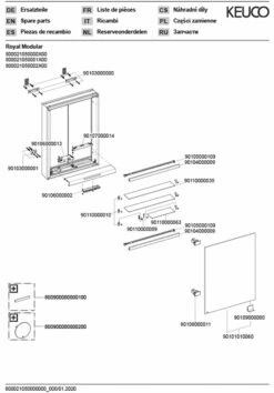 Keuco Royal Modular 2. 1930 800021050000100 500 X 700 X 120 Mm, Prise 2000 2000 Murale, Match3 -porte, Gauche, DALI -Fournitures De Salle De Bain Soldes Keuco Royal Modular 2. 1930 800021050000100 500 x 700 x 120 mm prise 2000 2000 murale match3 porte gauche DALI 2