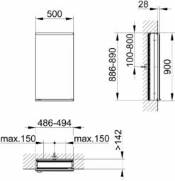 Keuco Royal Modular 2. 1930 800110051100000 500 X 900 X 160 Mm, Sans Prise, Mur 2000 , Match4 -porte, Beleuchtet , Droite -Fournitures De Salle De Bain Soldes Keuco Royal Modular 2. 1930 800110051100000 500 x 900 x 160 mm sans prise mur 2000 match4 porte beleuchtet droite 1