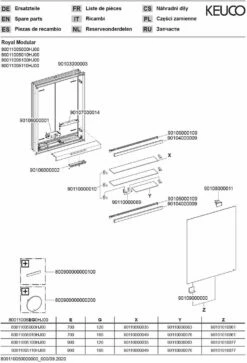 Keuco Royal Modular 2. 1930 800110051100000 500 X 900 X 160 Mm, Sans Prise, Mur 2000 , Match4 -porte, Beleuchtet , Droite -Fournitures De Salle De Bain Soldes Keuco Royal Modular 2. 1930 800110051100000 500 x 900 x 160 mm sans prise mur 2000 match4 porte beleuchtet droite 2