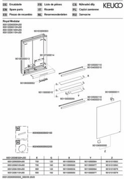 Keuco Royal Modular 2. 1930 800120060100000 600 X 700 X 160 Mm, Sans Prise, Mur 2000 -porte, Droite, DALI -Fournitures De Salle De Bain Soldes Keuco Royal Modular 2. 1930 800120060100000 600 x 700 x 160 mm sans prise mur 2000 porte droite DALI 2