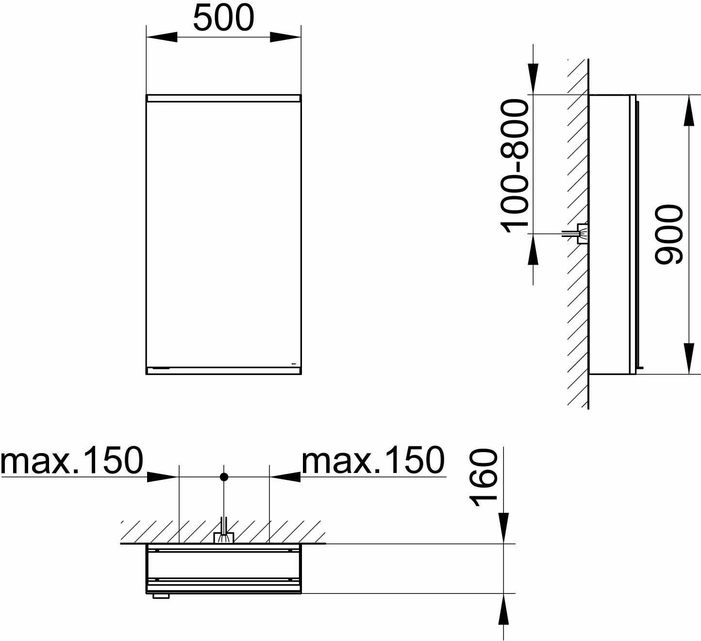 Keuco Royal Modular 2. 1930 800121051100000 500 X 900 X 160 Mm, Sans Prise, 2000 Murale, Match3 -porte, Droite, DALI 4 Keuco Royal Modular 2. 1930 800121051100000 500 X 900 X 160 Mm, Sans Prise, 2000 Murale, Match3 -porte, Droite, DALI – Image 2