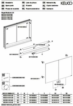 Keuco Royal Modular 2. 1930 800200111100000 1100 X 900 X 160 Mm, Sans Prise, Encastrement Mural, 2 Portes -Fournitures De Salle De Bain Soldes Keuco Royal Modular 2. 1930 800200111100000 1100 x 900 x 160 mm sans prise encastrement mural 2 portes 2
