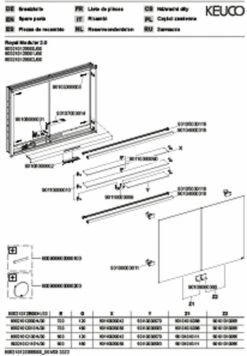 Keuco Royal Modular 2. 1930 800210120100000 1200 X 700 X 160 Mm, Sans Prise, Encastrement Mural, 2 Portes -Fournitures De Salle De Bain Soldes Keuco Royal Modular 2. 1930 800210120100000 1200 x 700 x 160 mm sans prise encastrement mural 2 portes 2
