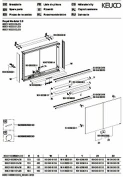 Keuco Royal Modular 2. 1930 800211000000000 1050 X 700 X 120 Mm, Sans Prise, Extension Murale, 2 Portes -Fournitures De Salle De Bain Soldes Keuco Royal Modular 2. 1930 800211000000000 1050 x 700 x 120 mm sans prise extension murale 2 portes 2