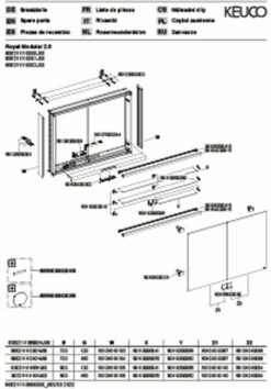 Keuco Royal Modular 2. 1930 800211111100000 1100 X 900 X 160 Mm, Sans Prise, Extension Murale, 2 Portes -Fournitures De Salle De Bain Soldes Keuco Royal Modular 2. 1930 800211111100000 1100 x 900 x 160 mm sans prise extension murale 2 portes 2