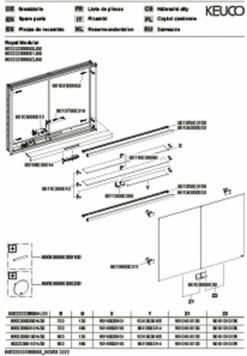 Keuco Royal Modular 2. 1930 800220001000200 1050 X 900 X 120 Mm, 2 Steckdosen , Mur Encastré, 2 Portes -Fournitures De Salle De Bain Soldes Keuco Royal Modular 2. 1930 800220001000200 1050 x 900 x 120 mm 2 Steckdosen mur encastre 2 portes 2