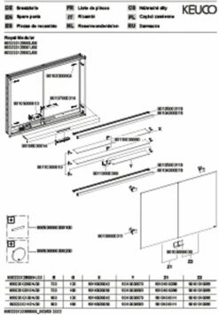 Keuco Royal Modular 2. 1930 800220120100000 1200 X 700 X 160 Mm, Sans Prise, Encastré Mural, 2 Portes, DALI -Fournitures De Salle De Bain Soldes Keuco Royal Modular 2. 1930 800220120100000 1200 x 700 x 160 mm sans prise encastre mural 2 portes DALI 2