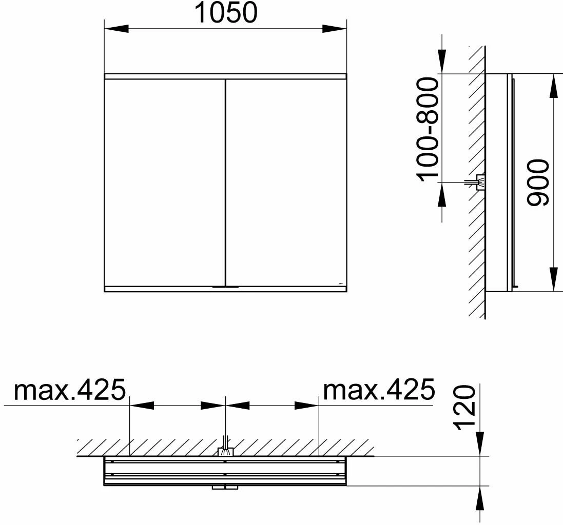 Keuco Royal Modular 2. 1930 800221001000200 1050 X 900 X 120 Mm, 2 Steckdosen , Extension Murale, 2 Portes 4 Keuco Royal Modular 2. 1930 800221001000200 1050 X 900 X 120 Mm, 2 Steckdosen , Extension Murale, 2 Portes – Image 2