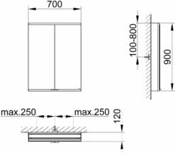 Keuco Royal Modular 2. 1930 800221071000200 700 X 900 X 120 Mm, 2 Steckdosen , Extension Murale, 2 Portes, DALI -Fournitures De Salle De Bain Soldes Keuco Royal Modular 2. 1930 800221071000200 700 x 900 x 120 mm 2 Steckdosen extension murale 2 portes DALI 1