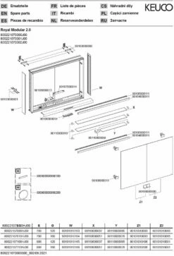 Keuco Royal Modular 2. 1930 800221071000200 700 X 900 X 120 Mm, 2 Steckdosen , Extension Murale, 2 Portes, DALI -Fournitures De Salle De Bain Soldes Keuco Royal Modular 2. 1930 800221071000200 700 x 900 x 120 mm 2 Steckdosen extension murale 2 portes DALI 2