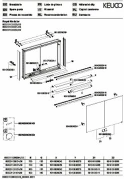 Keuco Royal Modular 2. 1930 800221121100000 1200 X 900 X 160 Mm, Sans Prise, Extension Murale, 2 Portes, DALI -Fournitures De Salle De Bain Soldes Keuco Royal Modular 2. 1930 800221121100000 1200 x 900 x 160 mm sans prise extension murale 2 portes DALI 2