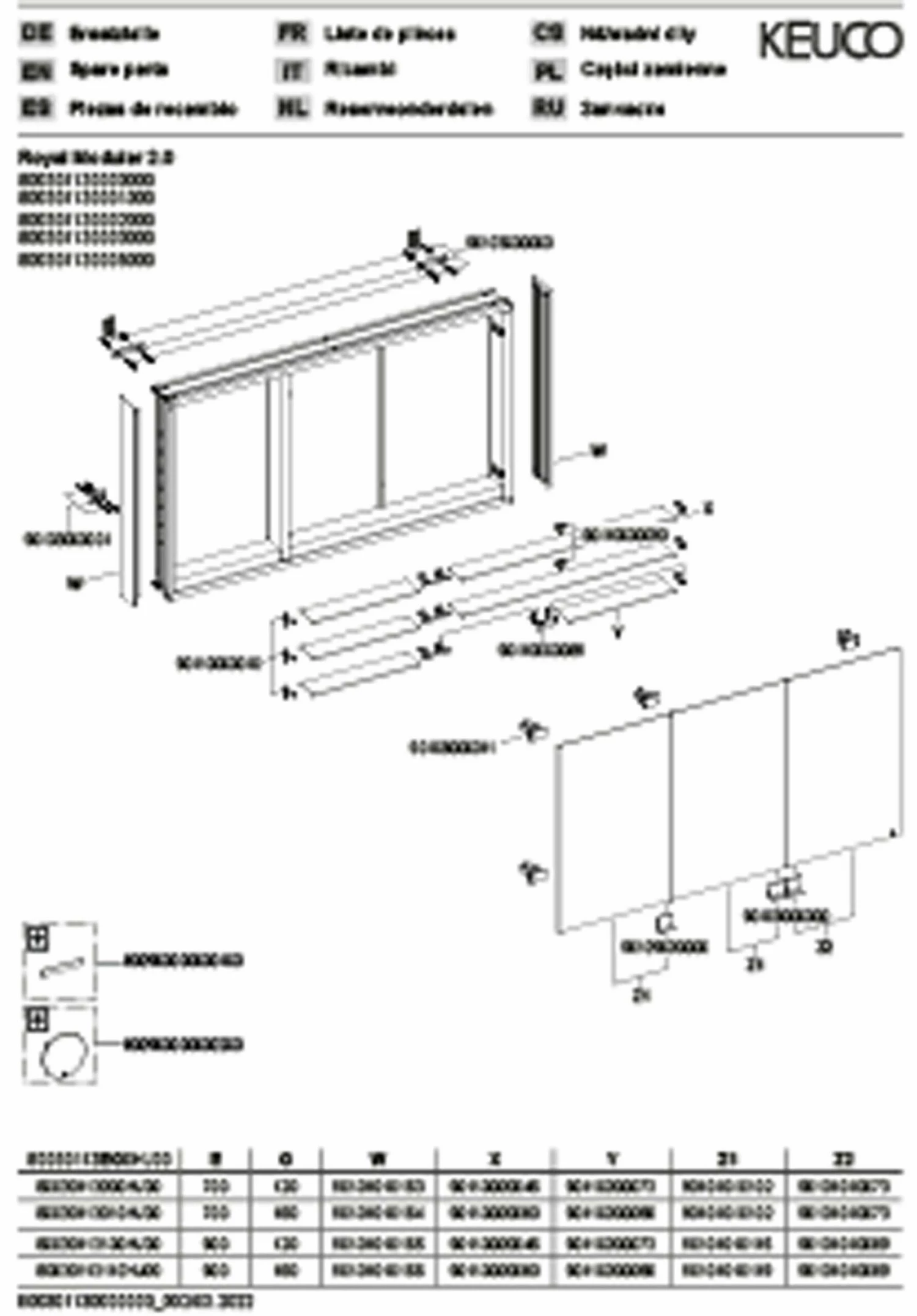 Keuco Royal Modular 2. 1930 800301130100200 1300 X 700 X 160 Mm, 2 Steckdosen , Extension Murale, 3 Portes 5 Keuco Royal Modular 2. 1930 800301130100200 1300 X 700 X 160 Mm, 2 Steckdosen , Extension Murale, 3 Portes – Image 3