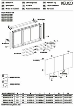 Keuco Royal Modular 2. 1930 800301150000200 1500 X 700 X 120 Mm, 2 Steckdosen , Extension Murale, 3 Portes -Fournitures De Salle De Bain Soldes Keuco Royal Modular 2. 1930 800301150000200 1500 x 700 x 120 mm 2 Steckdosen extension murale 3 portes 2