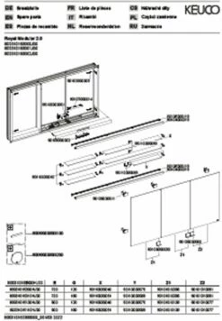 Keuco Royal Modular 2. 1930 800310150000200 1500 X 700 X 120 Mm, 2 Steckdosen , Mur Encastré, 3 Portes 7 Keuco Royal Modular 2. 1930 800310150000200 1500 X 700 X 120 Mm, 2 Steckdosen , Mur Encastré, 3 Portes -Fournitures De Salle De Bain Soldes Keuco Royal Modular 2. 1930 800310150000200 1500 x 700 x 120 mm 2 Steckdosen mur encastre 3 portes 2