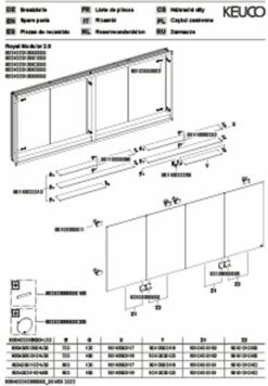Keuco Royal Modular 2. 1930 800400010000000 1750 X 700 X 120 Mm, Sans Prise, Encastré Mural, 4 Portes -Fournitures De Salle De Bain Soldes Keuco Royal Modular 2. 1930 800400010000000 1750 x 700 x 120 mm sans prise encastre mural 4 portes 2