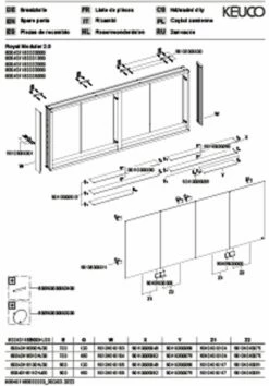 Keuco Royal Modular 2. 1930 800401161000000 1600 X 900 X 120 Mm, Sans Prise, Extension Murale, 4 Portes -Fournitures De Salle De Bain Soldes Keuco Royal Modular 2. 1930 800401161000000 1600 x 900 x 120 mm sans prise extension murale 4 portes 2