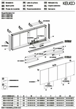 Keuco Royal Modular 2. 1930 800411160000000 1600 X 700 X 120 Mm, Sans Prise, Extension Murale, 4 Portes 7 Keuco Royal Modular 2. 1930 800411160000000 1600 X 700 X 120 Mm, Sans Prise, Extension Murale, 4 Portes -Fournitures De Salle De Bain Soldes Keuco Royal Modular 2. 1930 800411160000000 1600 x 700 x 120 mm sans prise extension murale 4 portes 2