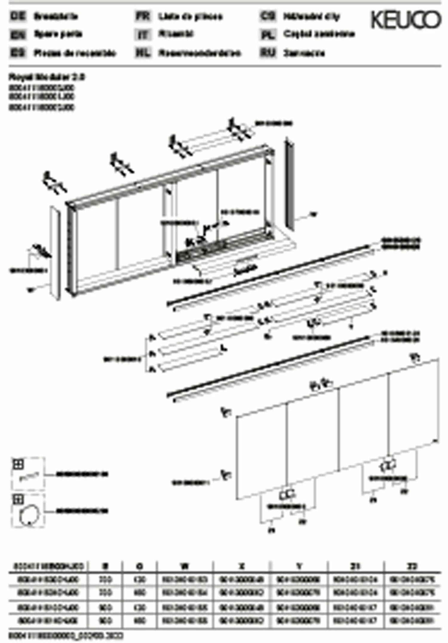Keuco Royal Modular 2. 1930 800411160000000 1600 X 700 X 120 Mm, Sans Prise, Extension Murale, 4 Portes 5 Keuco Royal Modular 2. 1930 800411160000000 1600 X 700 X 120 Mm, Sans Prise, Extension Murale, 4 Portes – Image 3