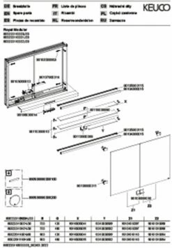 Keuco Royal Modular 2. 1930 Miroir 800220110000300 1100 X 700 X 120 Mm, 2000 Douille, 2000 Point Double Chargement USB, Intégré Dans Le Mur, Deux Portes, DALI -Fournitures De Salle De Bain Soldes Keuco Royal Modular 2. 1930 miroir 800220110000300 1100 x 700 x 120 mm 2000 douille 2000 point double chargement USB integre dans le mur deux portes DALI 2