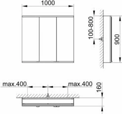 Keuco Royal Modular 2. 1930 Miroir 800301101100300 1000 X 900 X 160 Mm, 2000 Douille, 2000 Point Double Chargeur USB, L' Extension De Paroi, 3 Portes -Fournitures De Salle De Bain Soldes Keuco Royal Modular 2. 1930 miroir 800301101100300 1000 x 900 x 160 mm 2000 douille 2000 point double chargeur USB land 39 extension de paroi 3 portes 1