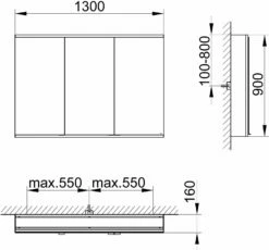 Keuco Royal Modular 2. 1930 Miroir 800301131100300 1300 X 900 X 160 Mm, 2000 Douille, 2000 Point Double Chargeur USB, L' Extension De Paroi, 3 Portes -Fournitures De Salle De Bain Soldes Keuco Royal Modular 2. 1930 miroir 800301131100300 1300 x 900 x 160 mm 2000 douille 2000 point double chargeur USB land 39 extension de paroi 3 portes 1