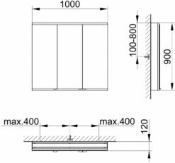 Keuco Royal Modular 2. 1930 Miroir 800311101000300 1000 X 900 X 120 Mm, 2000 Douille, 2000 Point Double Chargeur USB, L' Extension De Paroi, 3 Portes -Fournitures De Salle De Bain Soldes Keuco Royal Modular 2. 1930 miroir 800311101000300 1000 x 900 x 120 mm 2000 douille 2000 point double chargeur USB land 39 extension de paroi 3 portes 1