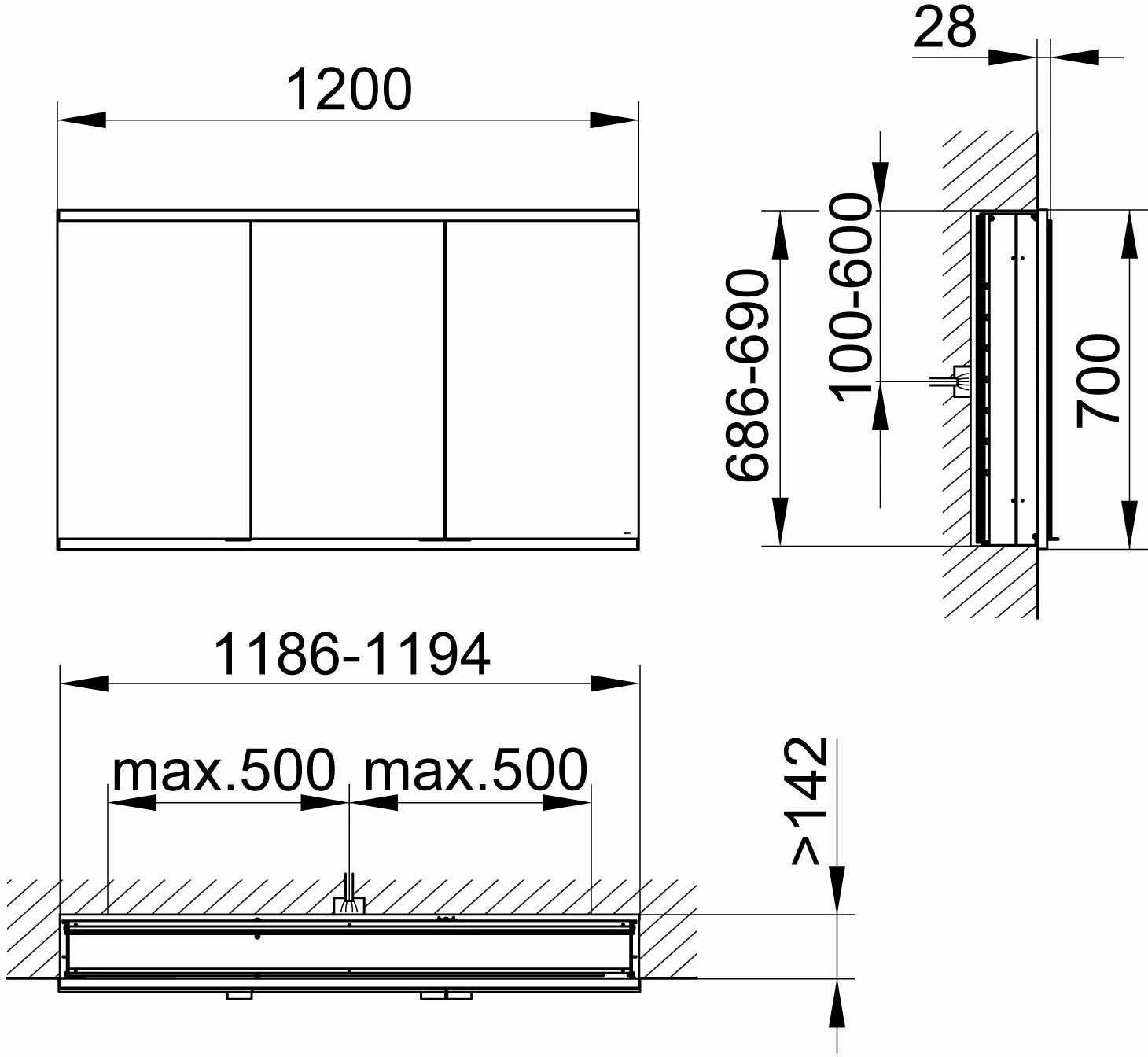 Keuco Royal Modular 2. 1930 Miroir 800320120100300 1200 X 700 X 160 Mm, 2000 Douille, 2000 Point Double Chargement USB, Intégré Dans Le Mur, 3 Portes, DALI 4 Keuco Royal Modular 2. 1930 Miroir 800320120100300 1200 X 700 X 160 Mm, 2000 Douille, 2000 Point Double Chargement USB, Intégré Dans Le Mur, 3 Portes, DALI – Image 2