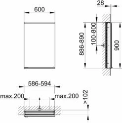 Keuco Royal Modular 2. 800110061000100 1930 800110061000100 600 X 900 X 120 Mm, Douille 2000 2000 , Porte Match4, Beleuchtet , Droite -Fournitures De Salle De Bain Soldes Keuco Royal Modular 2. 800110061000100 1930 800110061000100 600 x 900 x 120 mm douille 2000 2000 porte match4 beleuchtet droite 1