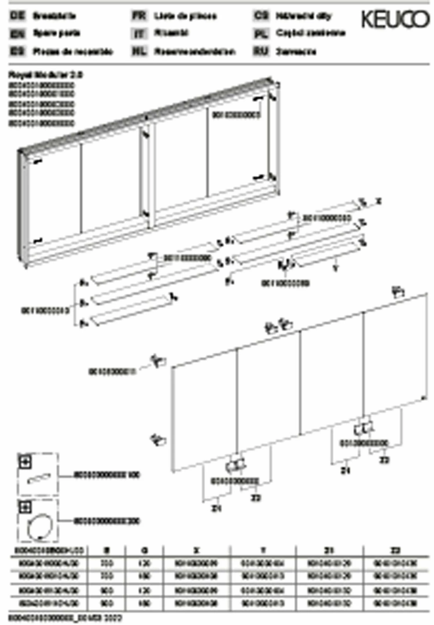 Keuco Royal Modular 2. 800400191000500 Miroir 1930 800400191000500 1900 X 900 X 120 Mm, 2 Steckdosen , 2 Doubles Points De Charge USB, Mur Intégré, 4 Portes 5 Keuco Royal Modular 2. 800400191000500 Miroir 1930 800400191000500 1900 X 900 X 120 Mm, 2 Steckdosen , 2 Doubles Points De Charge USB, Mur Intégré, 4 Portes – Image 3