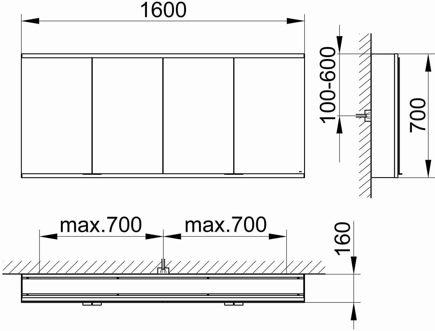 Keuco Royal Modular 2. 800411160100500 Miroir 1930 800411160100500 1600 X 700 X 160 Mm, 2 Steckdosen , 2 Doubles Points De Charge USB, Extension Murale, 4 Portes 4 Keuco Royal Modular 2. 800411160100500 Miroir 1930 800411160100500 1600 X 700 X 160 Mm, 2 Steckdosen , 2 Doubles Points De Charge USB, Extension Murale, 4 Portes – Image 2