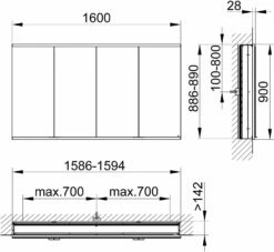Keuco Royal Modular 2. 800420161100500 Miroir 1930 800420161100500 1600 X 900 X 160 Mm, 2 Steckdosen , 2 Doubles Points De Charge USB, Mur Intégré, 4 Portes, DALI -Fournitures De Salle De Bain Soldes Keuco Royal Modular 2. 800420161100500 miroir 1930 800420161100500 1600 x 900 x 160 mm 2 Steckdosen 2 doubles points de charge USB mur integre 4 portes DALI 1