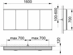 Keuco Royal Modular 2. 800421161000500 Miroir 1930 800421161000500 1600 X 900 X 120 Mm, 2 Steckdosen , 2 Doubles Points De Charge USB, Extension Murale, 4 Portes, DALI -Fournitures De Salle De Bain Soldes Keuco Royal Modular 2. 800421161000500 miroir 1930 800421161000500 1600 x 900 x 120 mm 2 Steckdosen 2 doubles points de charge USB extension murale 4 portes DALI 1