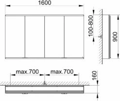 Keuco Royal Modular 2. 800421161100500 Miroir 1930 800421161100500 1600 X 900 X 160 Mm, 2 Steckdosen , 2 Doubles Points De Charge USB, Extension Murale, 4 Portes, DALI -Fournitures De Salle De Bain Soldes Keuco Royal Modular 2. 800421161100500 miroir 1930 800421161100500 1600 x 900 x 160 mm 2 Steckdosen 2 doubles points de charge USB extension murale 4 portes DALI 1