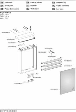 Keuco Royal Reflex .2 Armoire à Miroir 24201171101 500x700x150mm, Avec éclairage, Arrêter à Droite -Fournitures De Salle De Bain Soldes Keuco Royal Reflex .2 armoire a miroir 24201171101 500x700x150mm avec eclairage arreter a droite 2