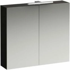 LAUFEN Base H4028021102631 Miroir LED H4028021102631 80x70x18,5cm, Orme Foncé